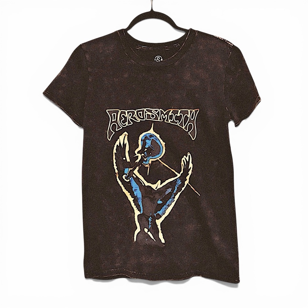 Treasure & Bond Aerosmith Vintage Wash Band Tee Shirt - Picture 2 of 13